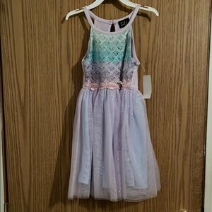 Kids Pastel Lace Dress
